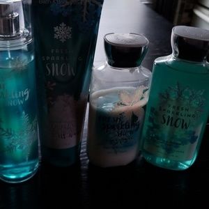 Bath and body set "fresh sparkling snow"